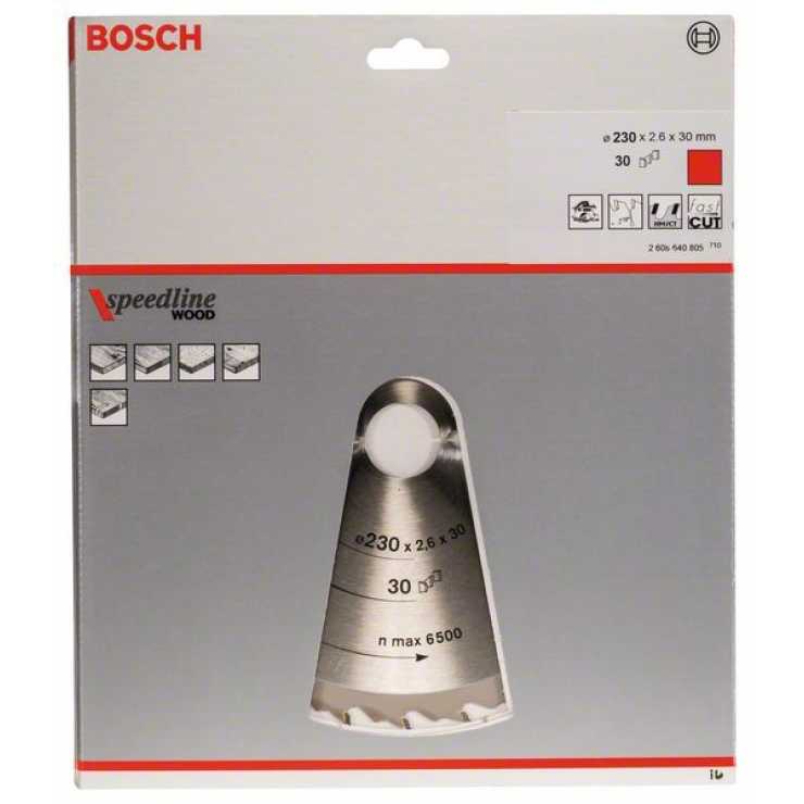 BOSCH Πριονόδισκος 230mm Speedline Wood 2608640805