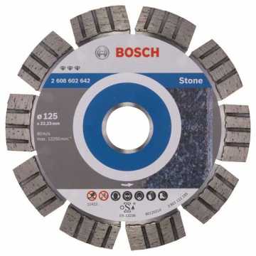 BOSCH Διαμαντόδισκος Κοπής 125mm Best for Stone 2608602642