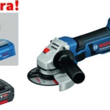 BOSCH Γωνιακός Τροχός GWS 18-125 V-LI με Νέο Φορτιστή USB GAA 18V-24 σε L-Boxx - 060193A30V