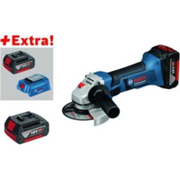 BOSCH Γωνιακός Τροχός GWS 18-125 V-LI με Νέο Φορτιστή USB GAA 18V-24 σε L-Boxx - 060193A30V