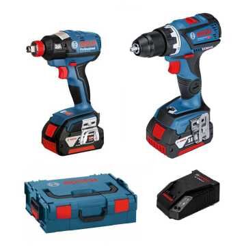 BOSCH ΣΕΤ GSB 18V-60 C Κρουστικό Δραπ-δο με GDX 18V-EC Μπουλονόκλειδο Δώρο Σκούπα 0.615.990.K05 BOSCH ΣΕΤ GSB 18V-60 C Κρουστικό Δραπ-δο με GDX 18V-EC Μπουλονόκλειδο Δώρο Σκούπα 0.615.990.K05
