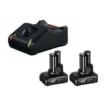 Bosch - Σετ Φορτιστή GAL 12V-40 και Μπαταριών 12V με 2 Μπαταρίες 6.0Ah - 1600A01B20
