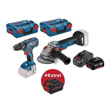 BOSCH ΣΕΤ ΚΡΟΥΣΤΙΚΟ ΔΡΑΠ/ΒΙΔΟ GSB 18V-28 + ΓΩΝΙΑΚΟΣ ΤΡΟΧΟΣ GWS 18V-125 C  0.615.990.K93 BOSCH ΣΕΤ ΚΡΟΥΣΤΙΚΟ ΔΡΑΠ/ΒΙΔΟ GSB 18V-28 + ΓΩΝΙΑΚΟΣ ΤΡΟΧΟΣ GWS 18V-125 C  0.615.990.K93