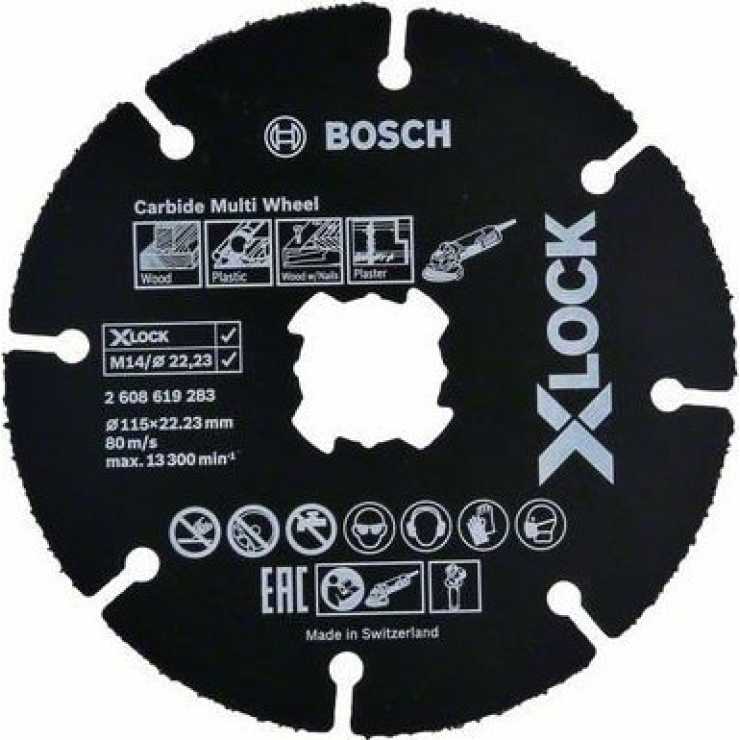 BOSCH Δίσκος Κοπής X-LOCK Carbide Multi Wheel 115mm 2608619283