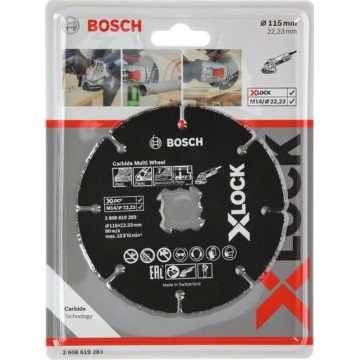 BOSCH Δίσκος Κοπής X-LOCK Carbide Multi Wheel 115mm 2608619283