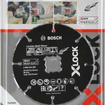 BOSCH Δίσκος Κοπής X-LOCK Carbide Multi Wheel 115mm 2608619283