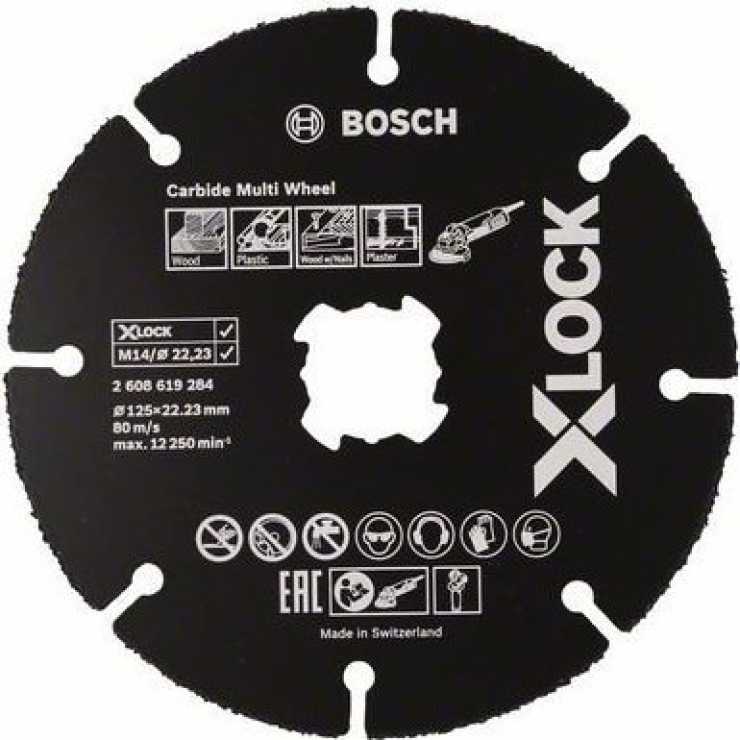 BOSCH Δίσκος Κοπής X-LOCK Carbide Multi Wheel 125mm 2608619284