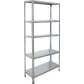 BULLE Ραφιέρα Μεταλλική Γαλβανιζέ με 5 Ράφια 610414