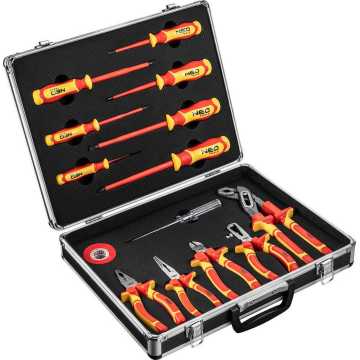NEO TOOLS Κασετίνα σετ εργαλεία VDE 13 τμχ 1000V 01234 NEO TOOLS Κασετίνα σετ εργαλεία VDE 13 τμχ 1000V 01234