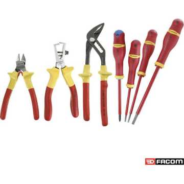 FACOM ΣΕΤ ΕΓΚΑΤΑΣΤΑΣΗΣ -ΣΥΝΤΗΡΗΣΗΣ ΜΕ 3 ΠΕΝΣΕΣ ΚΑΙ 4 ΚΑΤΣΑΒΙΔΙΑ 1000 VOLT  VE.2PB