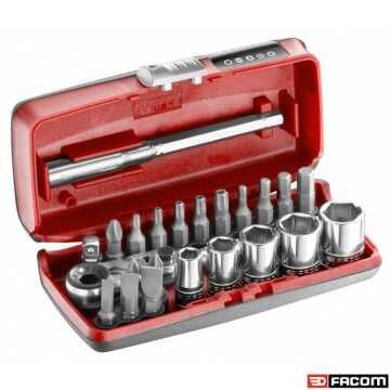 FACOM Κασετίνα με μύτες - λαβή καστάνιας 23 τεμαχίων 1/4 R1PICOPB