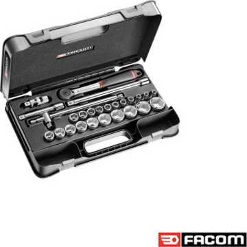 FACOM ΚΑΣΕΤΙΝΑ 1/2 ΜΕ ΚΑΣΤΑΝΙΑ ΜΕ ΣΤΡΟΓΓΥΛΗ ΚΕΦΑΛΗ S.161-4P6PB