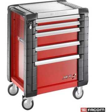 FACOM Εργαλειοφορέας με 3 Θήκες, 5 Συρτάρια - Κόκκινος - JET.5M3