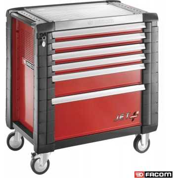 FACOM Εργαλειοφόρος JET+ με 6 συρτάρια + συλλογή 161 εργαλείων JET.6M4PLPB