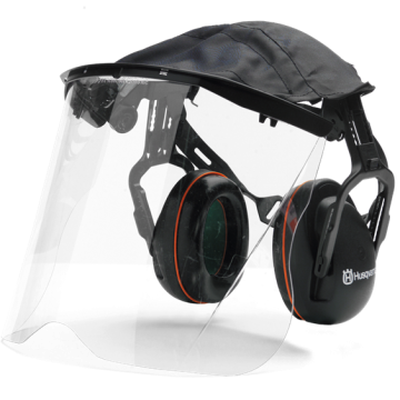 HUSQVARNA Ωτασπίδα κήπου με μάσκα πλεξιγκλάς και υφασμάτινη προστασία HUSQVARNA Ωτασπίδα κήπου με μάσκα πλεξιγκλάς και υφασμάτινη προστασία