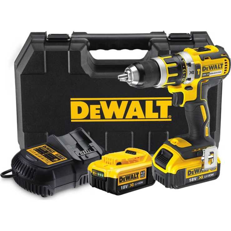 DEWALT ΕΠΑΝΑΦΟΡΤΙΖΟΜΕΝΟ 18V ΔΡΑΠΑΝΟΚΑΤΣΑΒΙΔΟ BRUSHLESS 2x4.0Ah DCD795M2