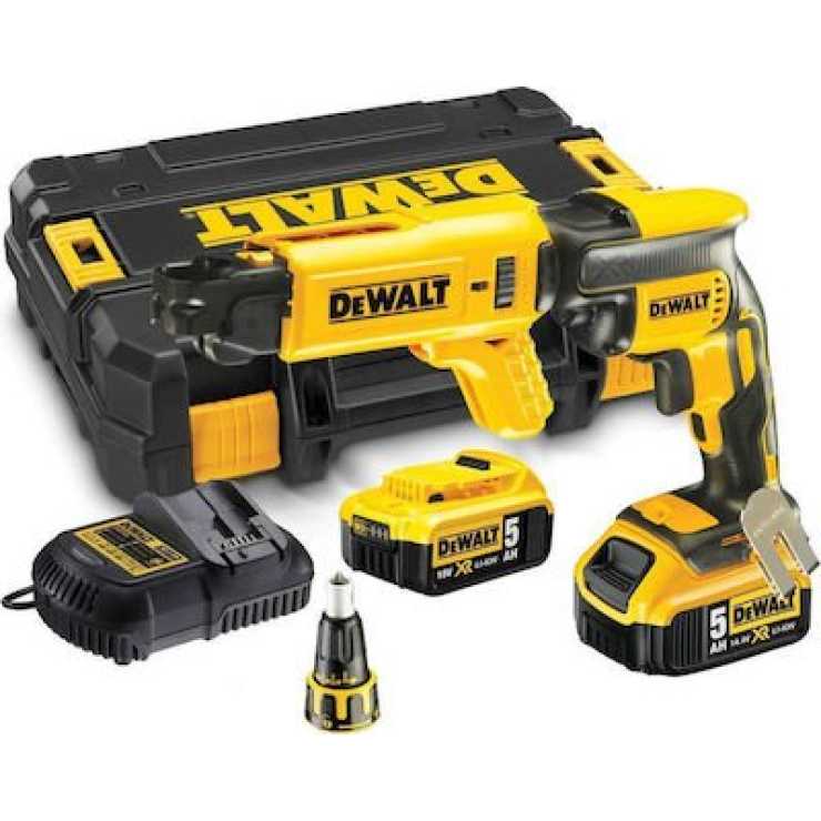 DEWALT ΚΑΤΣΑΒΙΔΙ ΓΥΨΟΣΑΝΙΔΑΣ 18V LI-ION BRUSHLESS DCF620P2K