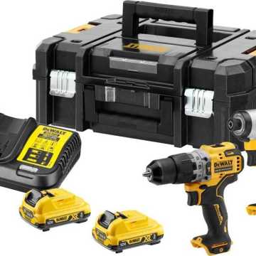 DEWALT SET 12V XR ΔΡΑΠΑΝΟΚΑΤΣΑΒΙΔΟ DCD706 - ΠΑΛΜΙΚΟ ΚΑΤΣΑΒΙΔΙ DCF801 + 2 x 3.0Ah ΣΕ TSTAK DCK2111L2T 