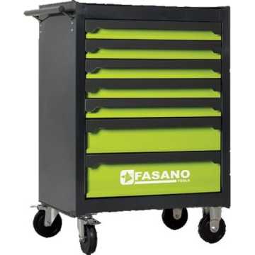 FASANO Εργαλειοφόρος τροχήλατος με 7 συρτάρια και εργαλεία FG 103V/AS184