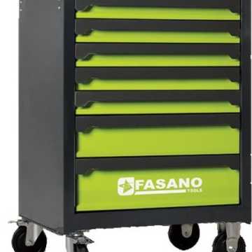 FASANO Εργαλειοφόρος τροχήλατος με 7 συρτάρια και εργαλεία FG 103V/AS184 FASANO Εργαλειοφόρος τροχήλατος με 7 συρτάρια και εργαλεία FG 103V/AS184