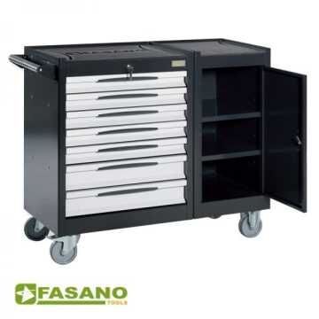FASANO Εργαλειοφόρος τροχήλατος με 7 συρτάρια FG 105D/7G FASANO Εργαλειοφόρος τροχήλατος με 7 συρτάρια FG 105D/7G