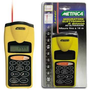 METRICA Μετρητής Αποστάσεως με Υπέρηχους και LASER ULTRASONIC M61525 METRICA Μετρητής Αποστάσεως με Υπέρηχους και LASER ULTRASONIC M61525