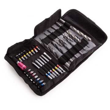 METABO Σετ 35 τμχ. θηκη roll-up με μύτες και τρυπάνια 626725000