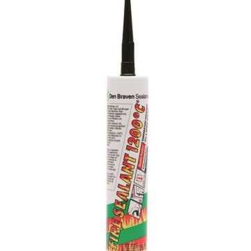 DEN BRAVEN Στόκος 12τεμ. θερμοκρασίας 1200 βαθμών μαύρος 280ml