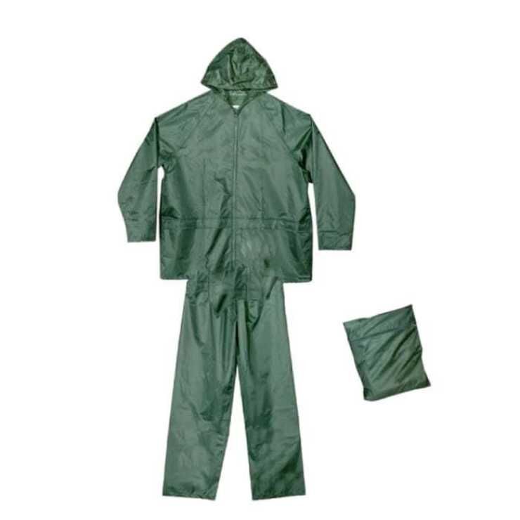UNIMAC Αδιάβροχο Πράσινο με Κουκούλα και Παντελόνι 132/Nylon  2XL 724002