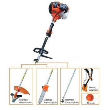 KRAFT Βενζινοκίνητο Διαιρούμενο Πολυμηχάνημα 3σε1 52cc 691034 KRAFT Βενζινοκίνητο Διαιρούμενο Πολυμηχάνημα 3σε1 52cc 691034