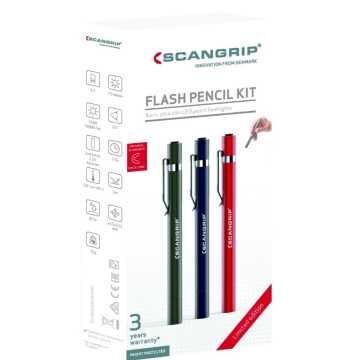 SCANGRIP Σετ προσφοράς με 3 τεμάχια FLASH PENCIL 49.0341