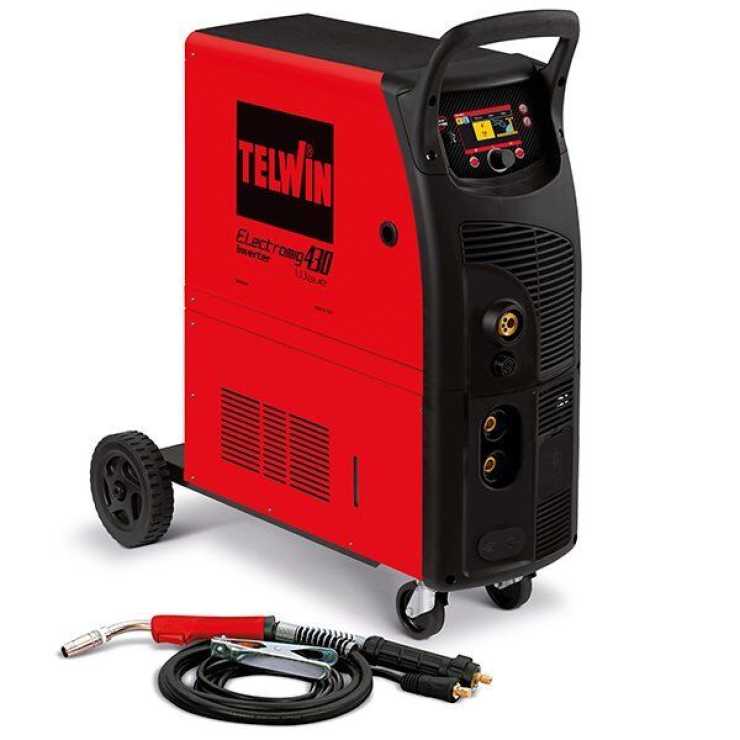 TELWIN ELECTROMIG 430 WAVE ηλεκτροκόλληση inverter σύρματος MIG -MAG, FLUX /BRAZING /MMA/TIG DC – LIFT 816253