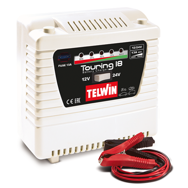 TELWIN Touring 18 Φορτιστής Mπαταρίας 12-24V 807593