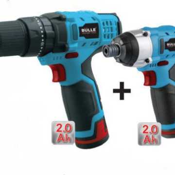 BULLE Σετ Κρουστικό Δραπανοκατσάβιδο με Παλμικό Κατσαβίδι Λιθίου 10.8V 2x2Ah - 63479