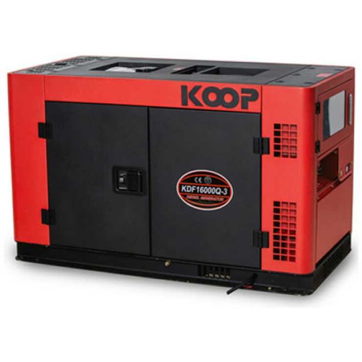 KOOP KDF 16000 Q-3 ΗΛΕΚΤΡΟΠΑΡΑΓΩΓΟ ΖΕΥΓΗ DIESEL ΤΡΙΦΑΣΙΚΗ 400V/50Hz 116370