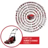 EINHELL Καθαριστής / αεριστής γκαζόν μπαταρίας GE-SA 36/35 Li-Solo 3420685