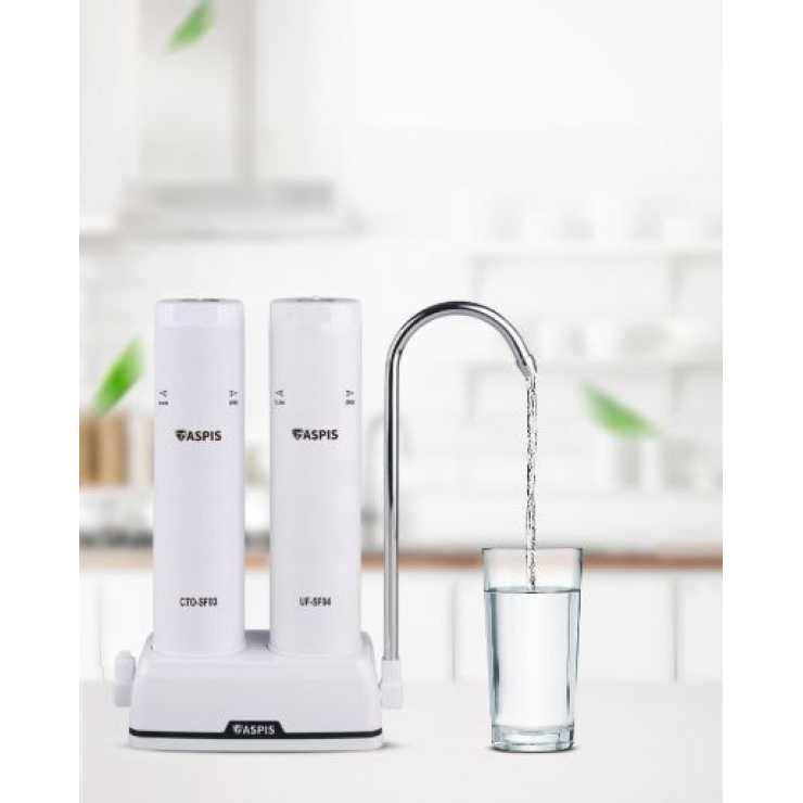 ASPIS Συσκευή Φίλτρου Βρύσης Διπλή Άνω Πάγκου S-04
