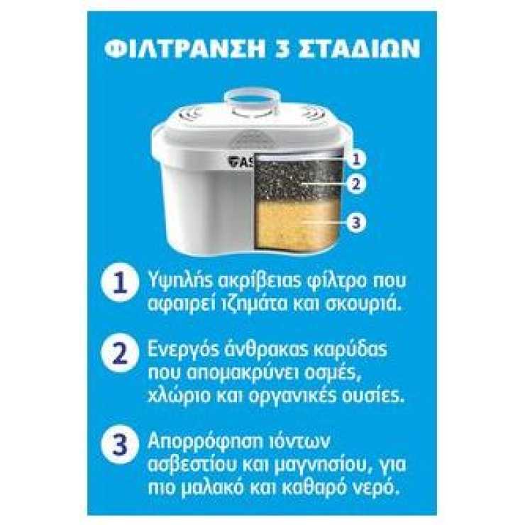 ASPIS Κανάτα Φίλτρανσης Νερού 3 Σταδίων S-10