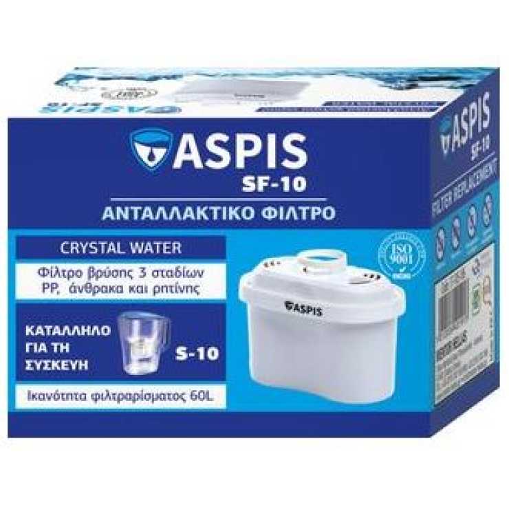 ASPIS Ανταλλακτικό Φίλτρο Κανάτας Νερού 3 Σταδίων SF-10