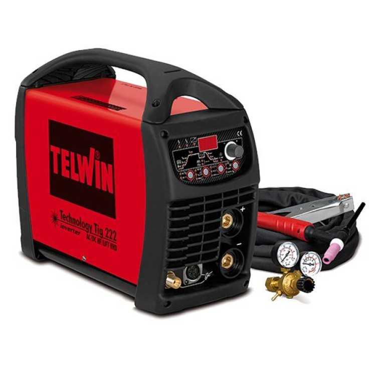 TELWIN TECHNOLOGY TIG 222 AC/DC-HF/LIFT VRD 852054