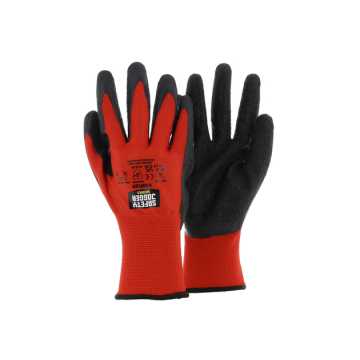 SAFETY JOGGER ΓΑΝΤΙΑ ΠΟΛΥΕΣΤΕΡ LATEX 2131A ΚΟΚΚΙΝΑ PROFLEX