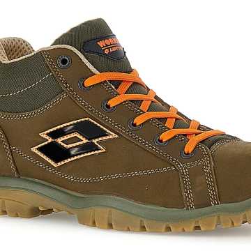 LOTTO JUMP 300 II MID S3L SR FO Παπούτσι Ασφαλείας MILITARY OLIVE/ ALL BLACK/SAMBA ORANGE  218703 AR3