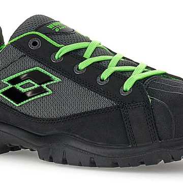 LOTTO JUMP 550 II S1PL SR FO Παπούτσι Ασφαλείας ALL BLACK/ASPHALT/SPRING GREEN 219443 ARB