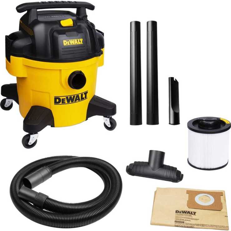 Dewalt DXV23PTA Σκούπα Υγρών/Στερεών 23L με Πρίζα για Εργαλεία 00308941