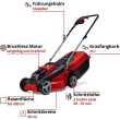 Einhell GE-CM 18/30 Μηχανή Γκαζόν Μπαταρίας 18V Solo 3413157