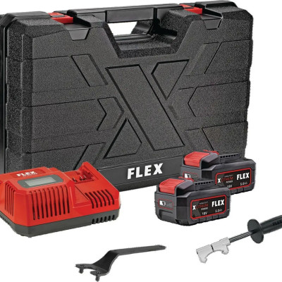FLEX - PD 2G 18.0-EC FS55 & L 125 18.0-EC C Σετ Κρουστικό Δραπανοκατσάβιδο & Γωνιακός Τροχός 18V (2x5.0Ah) (516198)