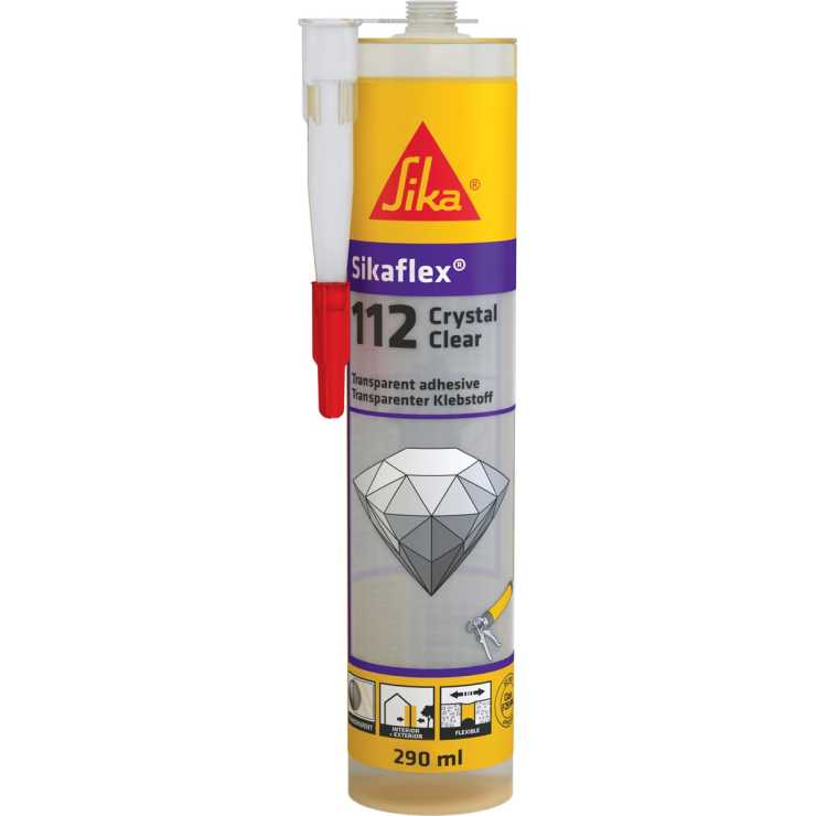 SIKA SIKAFLEX 112 CRYSTAL CLEAR , ΣΥΓΚΟΛΛΗΤΙΚΟ , 290 ML (ΥΠΕΡ-ΔΙΑΦΑΝΟ) 580965
