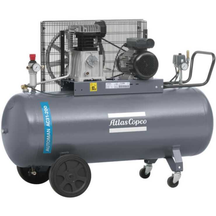 ATLAS COPCO ΑΕΡΟΣΥΜΠΙΕΣΤΗΣ ΜΕ ΙΜΑΝΤΑ 200LT - 3.0HP 2.2KW / 10BAR, AC31E200HDOL 230/1/50 4116000436