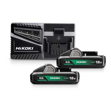 HIKOKI Σετ 2 μπαταριών BSL1840M, 1 φορτιστής UC18YFSLWEZ HIKOKI Σετ 2 μπαταριών BSL1840M, 1 φορτιστής UC18YFSLWEZ