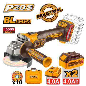 Ingco Γωνιακός Τροχός Μπαταρίας 20V Li-Ion CAGLI271532E